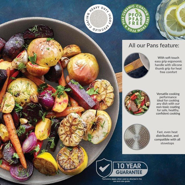 Patelnia z powłoką ceramiczną wok ø 30 cm Signature Range – Cooksmart ®-image-2