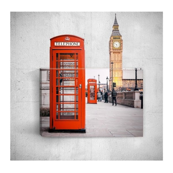 Obraz 3D Mosticx Telephone In London, 40x60 cm