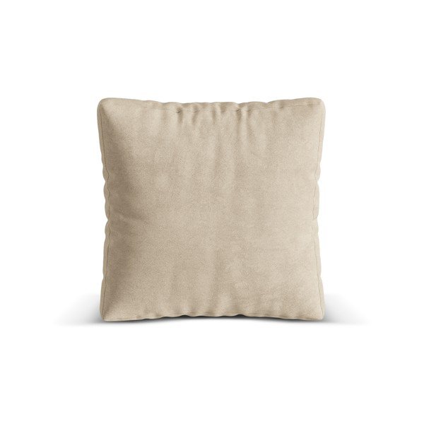 Beżowa aksamitna poduszka do sofy modułowej Martina – Micadoni 