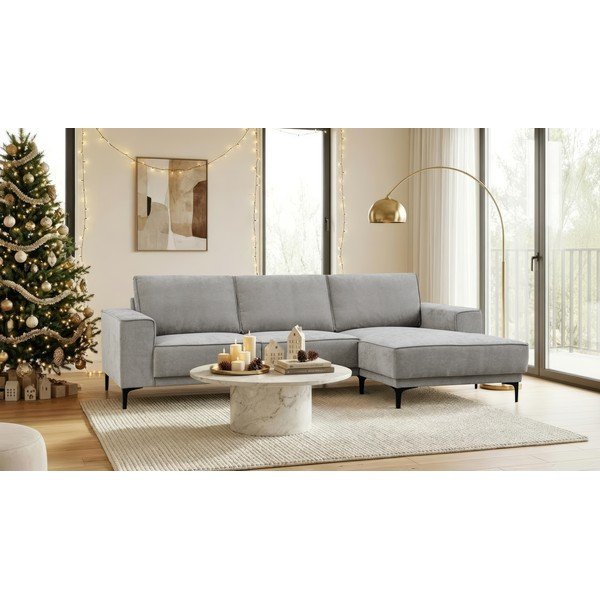 Szary narożnik (prawostronny/z szezlongiem) Copenhagen – Scandic-image-2