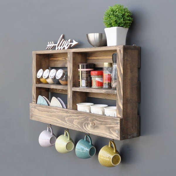 Drewniana półka z haczykami Ayako-image-3