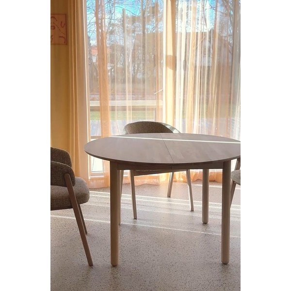 Dodatkowy blat do stołu z litego drewna dębowego 45x120 cm Derrymore – Rowico-image-2