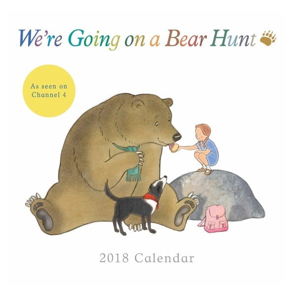 Mały kalendarz wiszący 2018 Portico Designs Bear Hunt