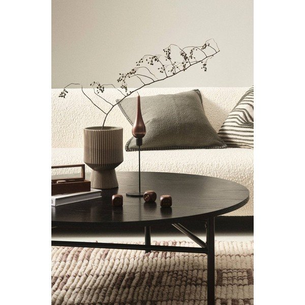 Czarny metalowy okrągły stolik ø 100 cm Valley – Jotex-image-1