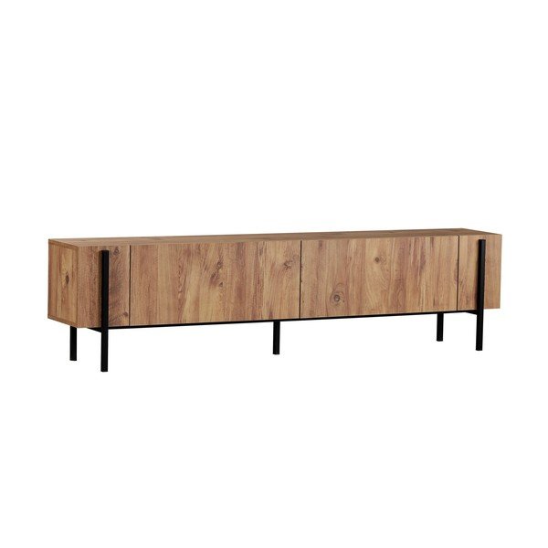 Szafka pod TV w dekorze sosny w naturalnym kolorze 180x45x30 cm Nexus – Kalune Design