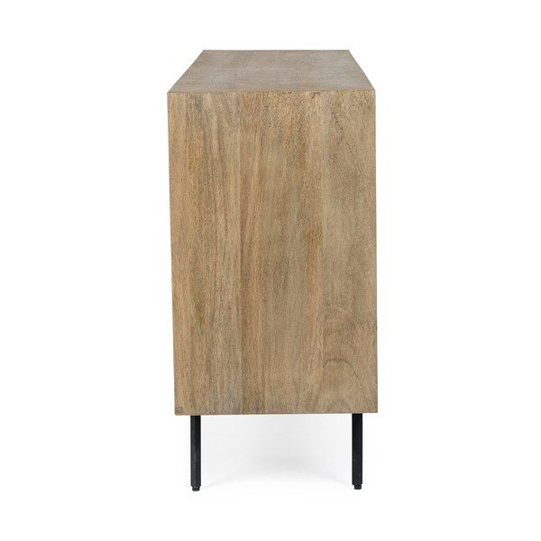 Komoda z litego drewna mango w naturalnym kolorze 160x83x40 cm Darsey – Bizzotto-image-2
