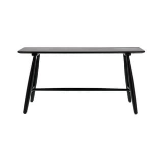 Stolik konsolowy czarny dąb 90x28 cm Bast - Villa Collection