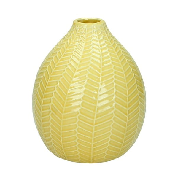 Cytrynowy wazon ceramiczny HF Living, 15 cm
