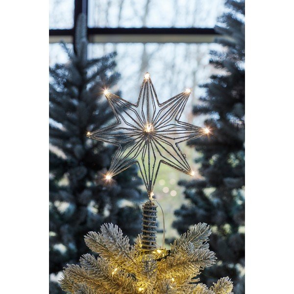 Dekoracja świetlna na baterie w kolorze srebra Chloe – Sirius-image-1