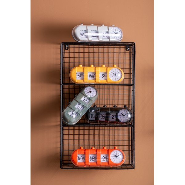 Czarna wielopoziomowa stalowa półka 60 cm Reja – PT LIVING-image-1