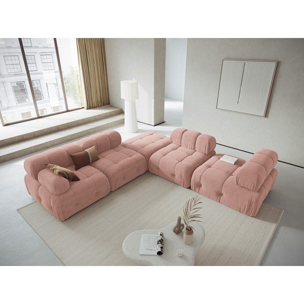 Jasnoróżowy moduł sofy Ferento – Cosmopolitan Design-image-1