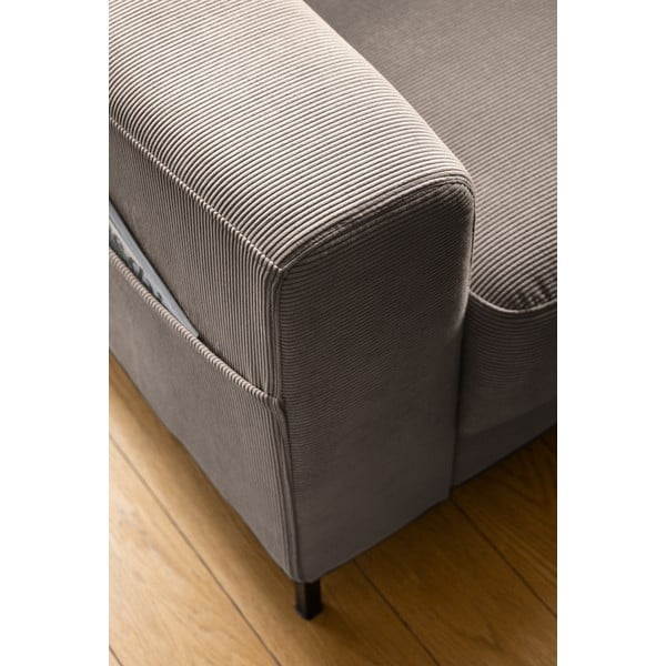 Brązowy sztruksowy fotel Lofty Lilly – Miuform-image-4