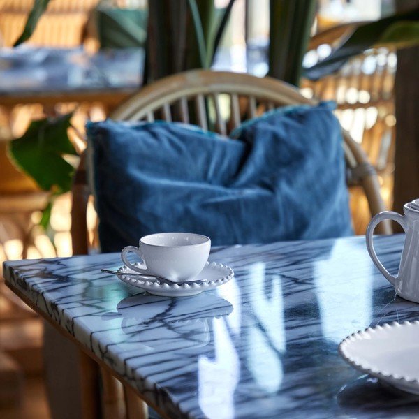 Biała kamionkowa filiżanka ze spodkiem Costa Nova Pearl, 250 ml-image-3