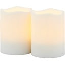 Białe zewnętrzne dekoracje świetlne zestaw 2 szt. Storm Mini – Sirius