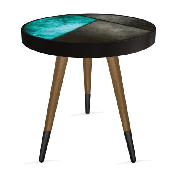 Stolik Rassino Blue Metal Circle, ⌀ 45 cm