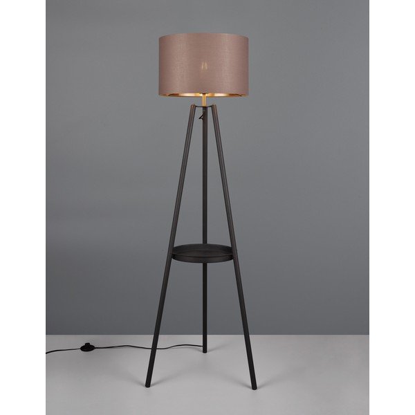 Czarna lampa stojąca z półką (wys. 152 cm) Colette – Reality-image-1