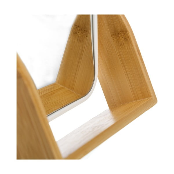 Lustro z bambusową ramą kosmetyczne 16x19,5 cm – Casa Selección-image-1