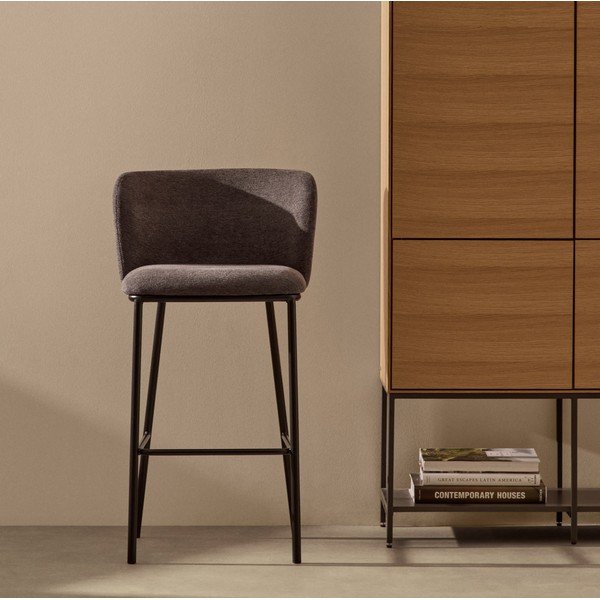 Ciemnoszary hoker zestaw 102 cm Ciselia – Kave Home-image-1