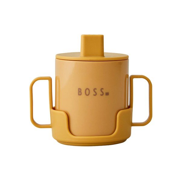 Musztardowy kubek dla dzieci Design Letters Mini Boss-image-2
