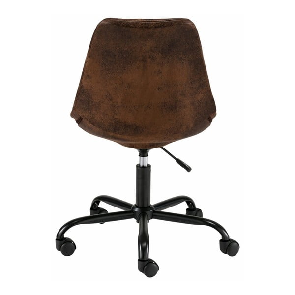 Brązowy fotel biurowy na kółkach Støraa Dennis-image-2
