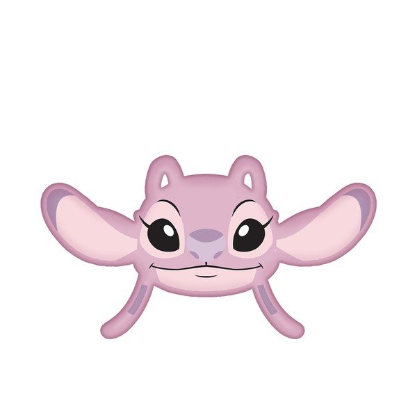 Polarowa poduszka dziecięca 41x32 cm Lilo and Stitch "Angel Pink" – Jerry Fabrics-image-3