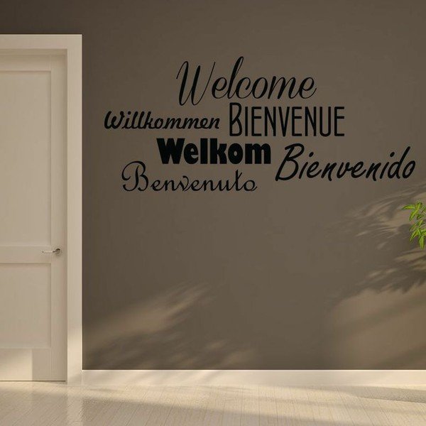Naklejka Welcome