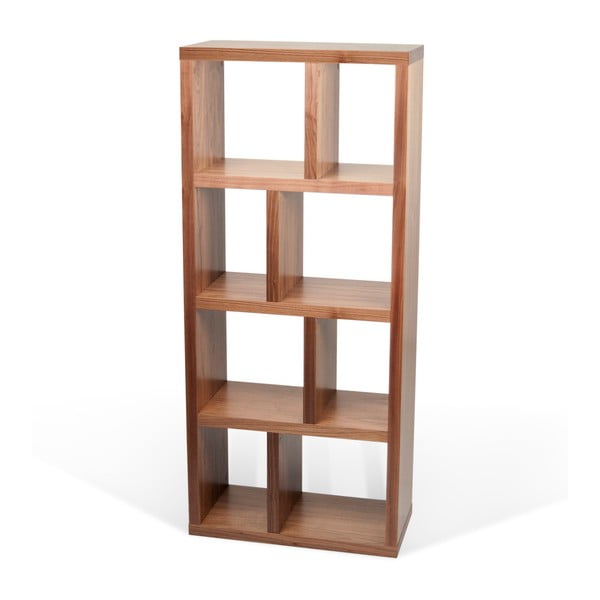 Brązowy regał w dekorze orzecha 70x159 cm Berlin – TemaHome-image-2