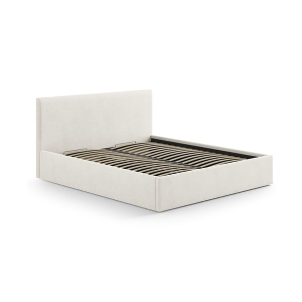 Kremowy tapicerowany zagłówek 210,5x100 cm Remo – Micadoni -image-3