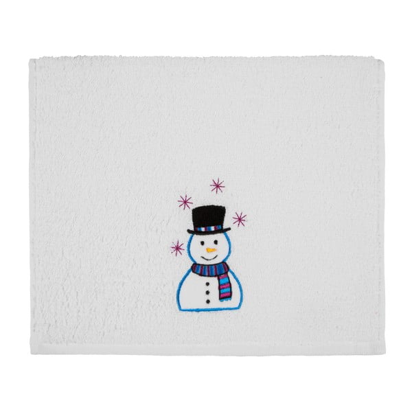 Ręcznik Christmas Snowman White, 30x50 cm