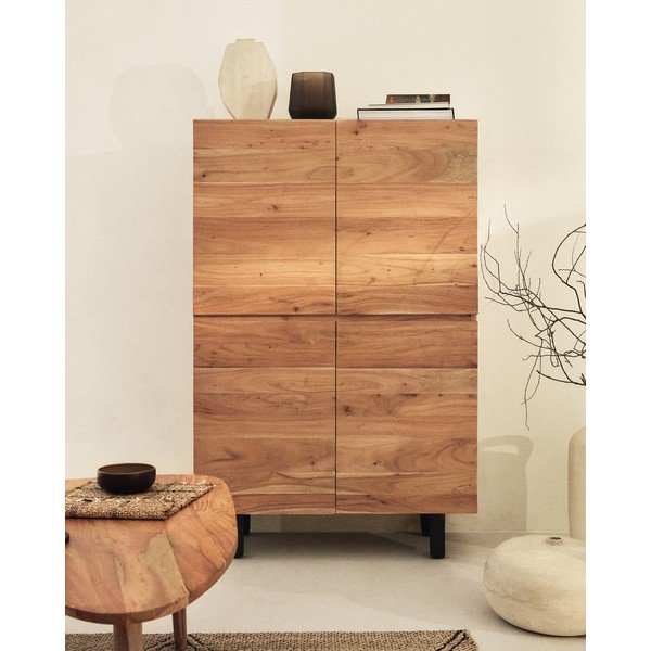 Komoda z litego drewna akacjowego w naturalnym kolorze 100x155x40,5 cm Uxue – Kave Home-image-1