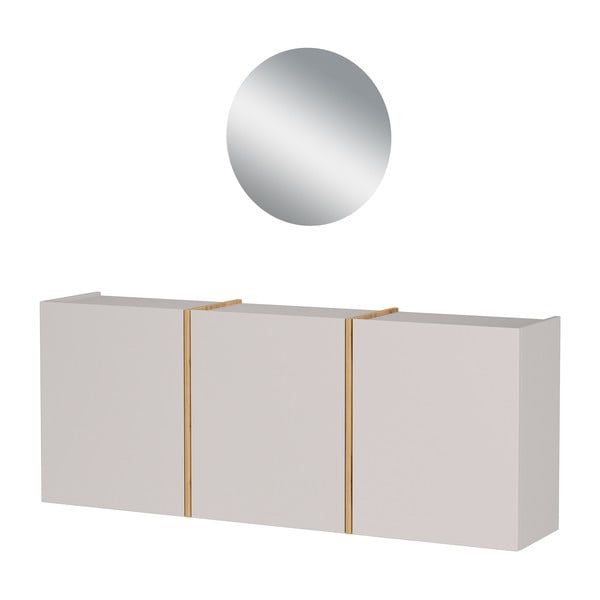 Kremowy zestaw do przedpokoju 138x200x27 cm Libbiano – Germania