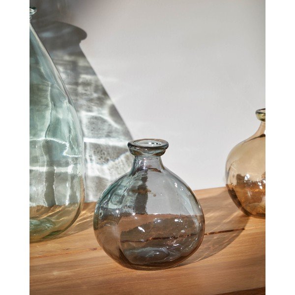 Szary wazon (wysokość 18 cm) Brenna – Kave Home-image-1