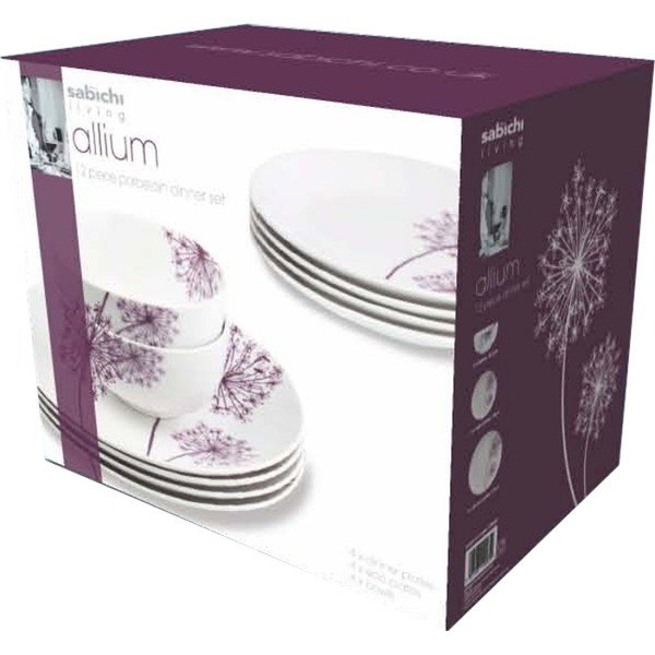 Zestaw porcelanowy Allium, 12 szt.-image-1