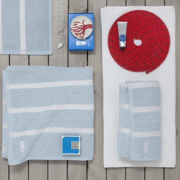 Komplet
  3 ręczników Menton Blue, 60x110 cm-image-1