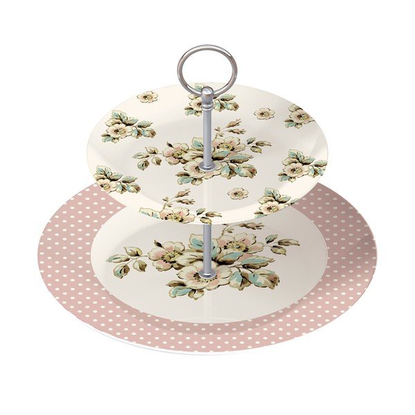 Porcelanowa taca na tort Creative Tops Cottage Flower
