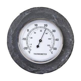 Wiszący zewnętrzny termometr z łupku Esschert Design, Ø 10 cm