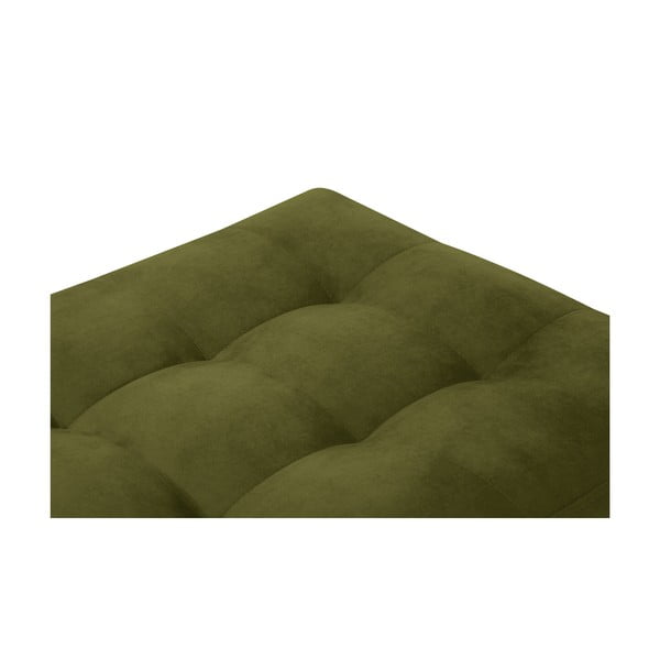 Oliwkowozielony aksamitny podnóżek Milo Casa Santo-image-4