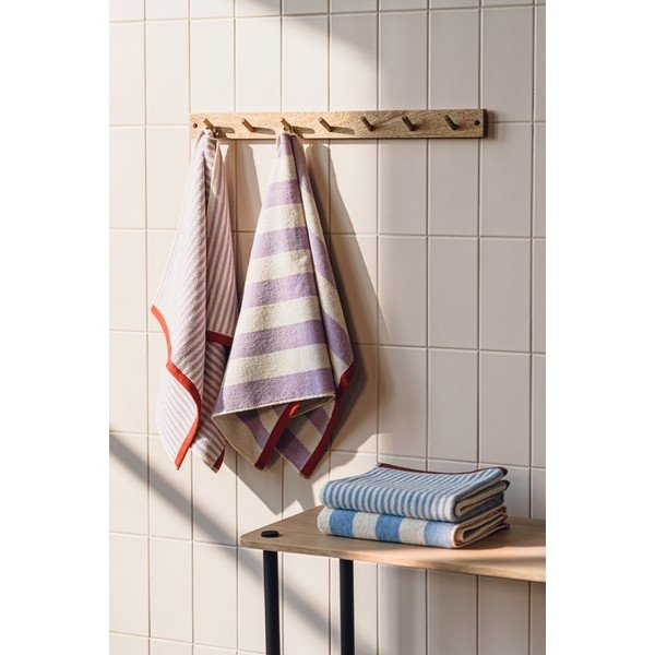 Brązowy/kremowy bawełniany ręcznik frotte 50x80 cm Gobo – noo.ma-image-4