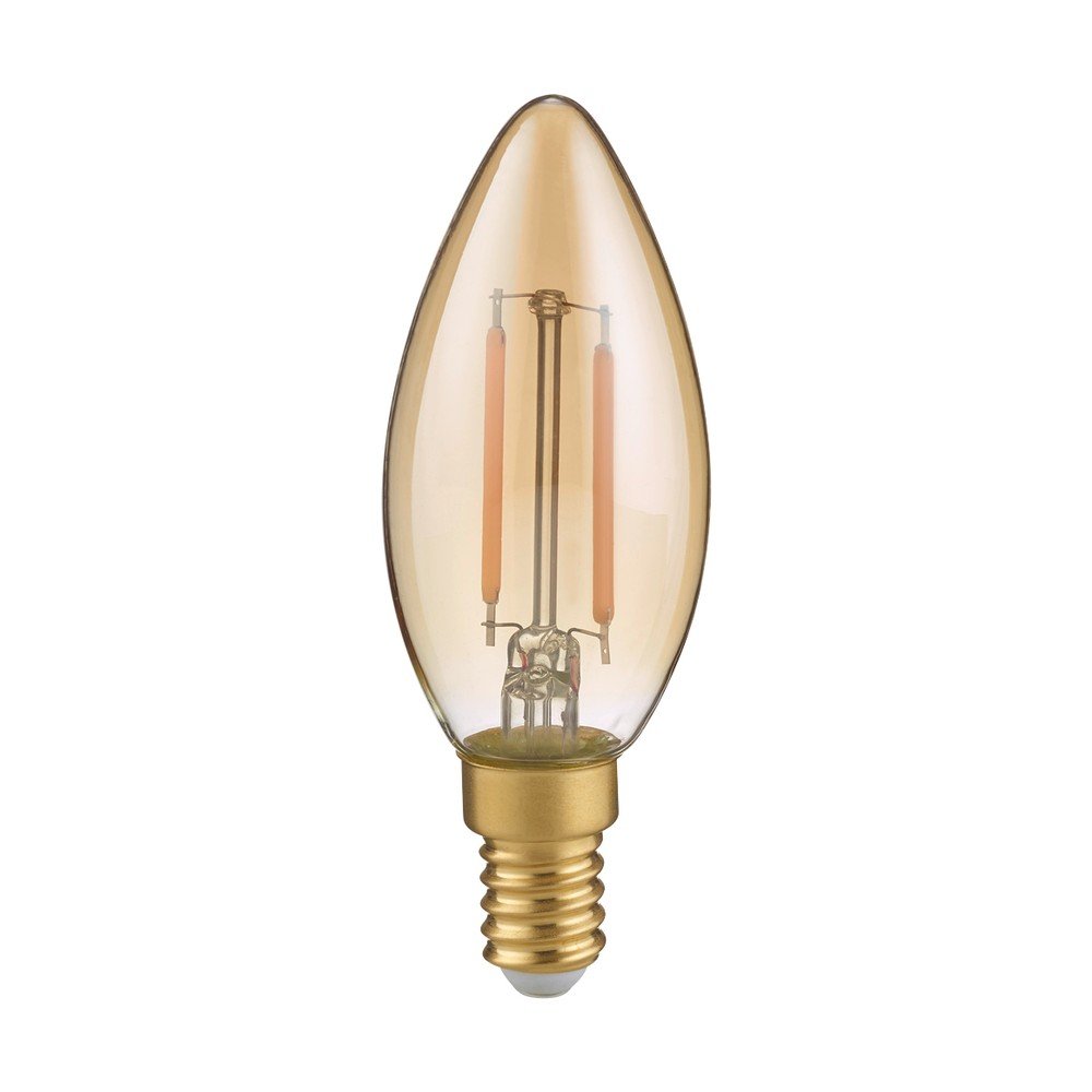 Żarówka LED/filamentowa z ciepłym światłem z gwintem E14, 2 W Kerze – Trio