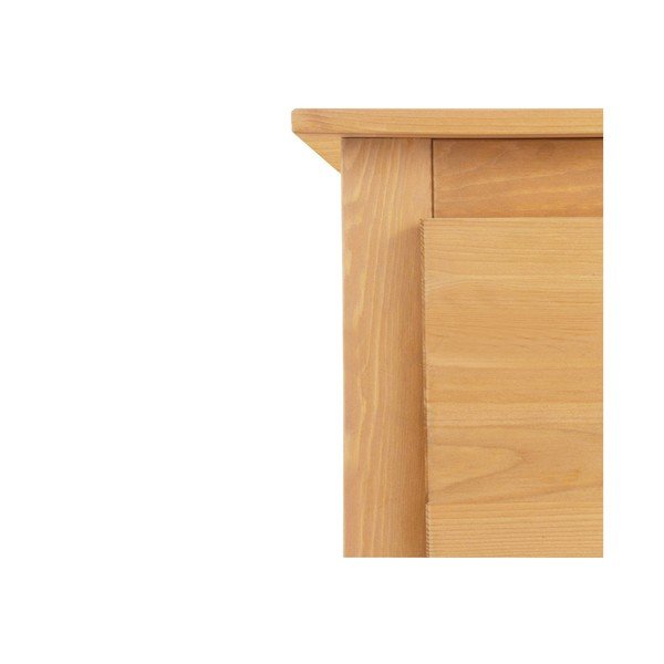 Szafa z litego drewna sosnowego z lustrem w naturalnym kolorze 120x170 cm Bertram – Støraa-image-3