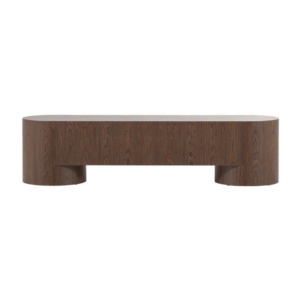 Szafka pod TV w ciemnym naturalnym kolorze 200x50x50 cm Velari – WOOOD-image-4