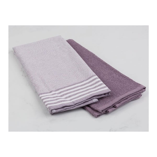 Zestaw 2 ręczników bawełnianych Madame Coco Violetta, 40x60 cm