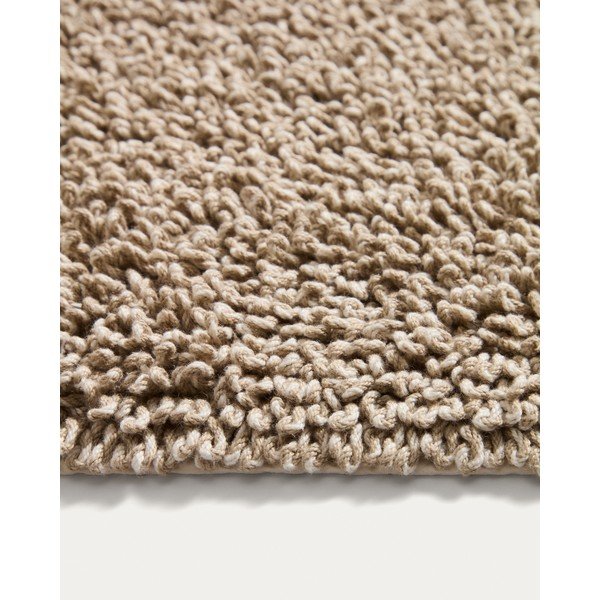 Beżowy tekstylny dywanik łazienkowy 50x70 cm Aroia – Kave Home-image-2