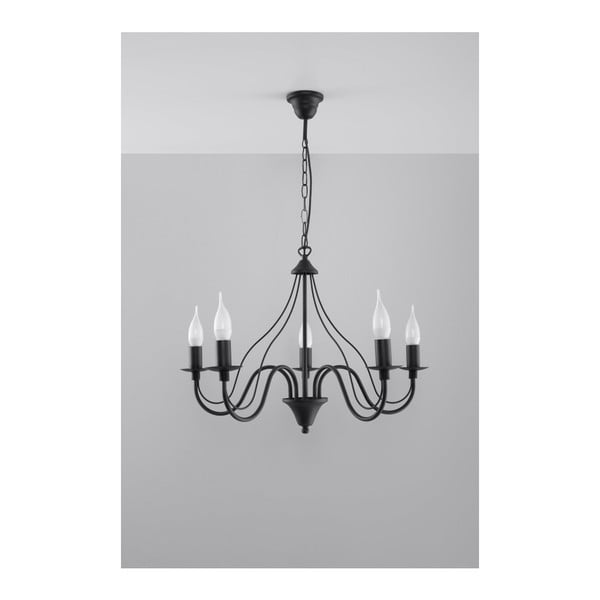 Czarny żyrandolo Sollux Floriano 5-image-4
