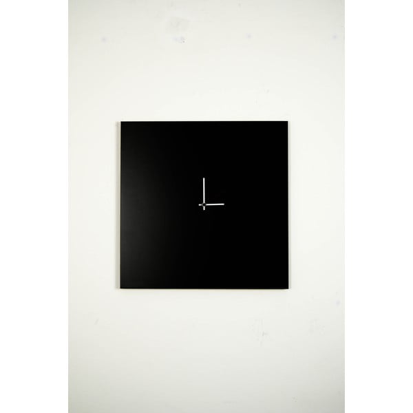 Zegar ścienny dESIGNoBJECT.it Changing Clock Black, 50 x 50 cm -image-2