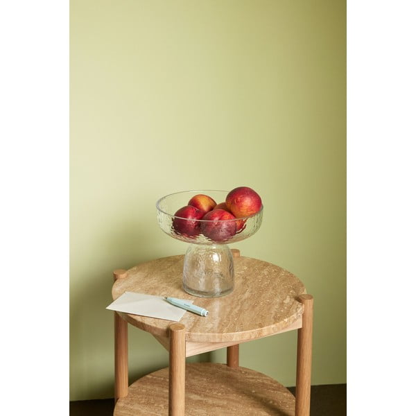 Okrągły stolik z kamiennym blatem ø 43 cm Trava – Hübsch-image-1