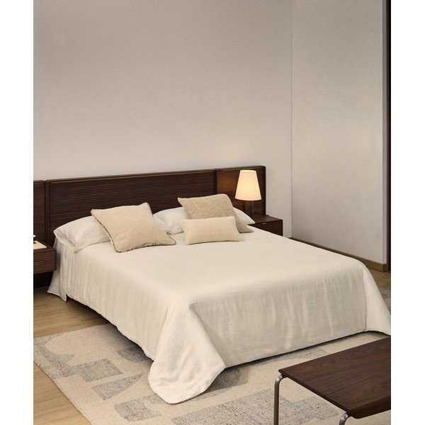 Pościel dwuosobowa 3-częściowa w kolorze kości słoniowej 220x240 cm Simmel – Kave Home-image-1