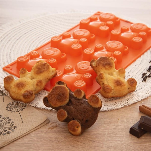Silikonowa forma do pieczenia ciasteczek w kształcie misiów Orion-image-1