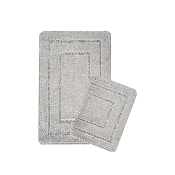Jasnoszare dywaniki łazienkowe zestaw 2 szt. 50x80 cm Cerceve – Foutastic