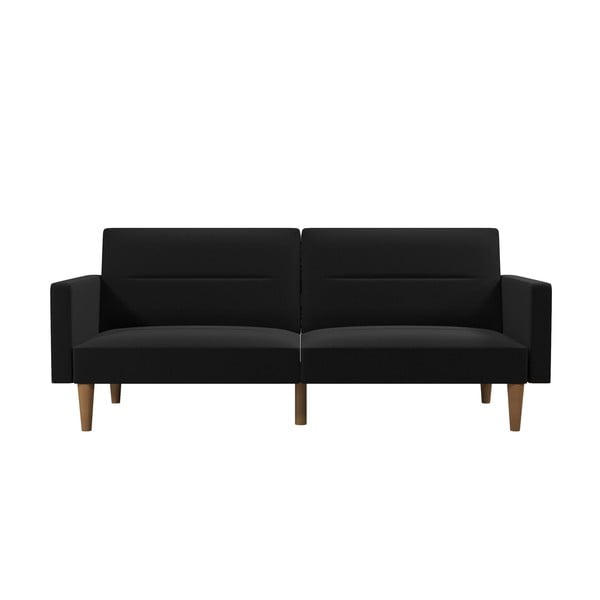 Czarna sofa rozkładana 204 cm Channel – Støraa